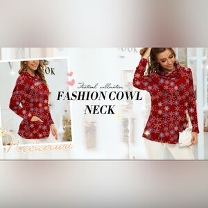 🆕 Women’s Long Sleeve Cowl Neck Sweater Small